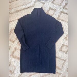 Cashmere turtleneck sweater dress
